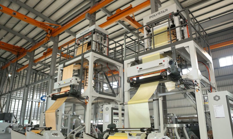 Co-extrusion Blown Film Machine Set up in Mongolia